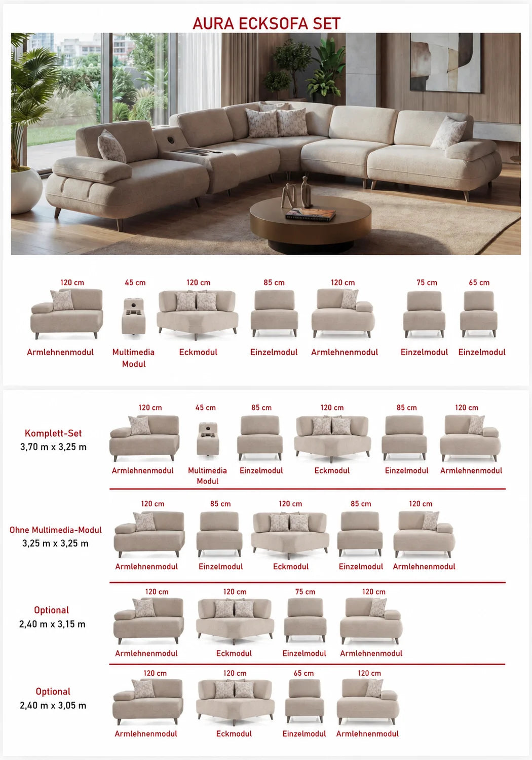 Berre Aura Ecksofa