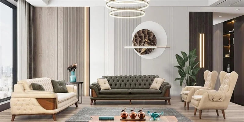 Deniz Sofa-Set im klassischen Stil